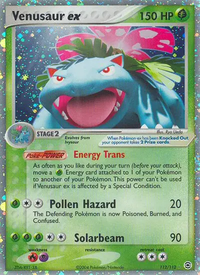 Venusaur ex #112 — EX RossoFuoco e VerdeFoglia