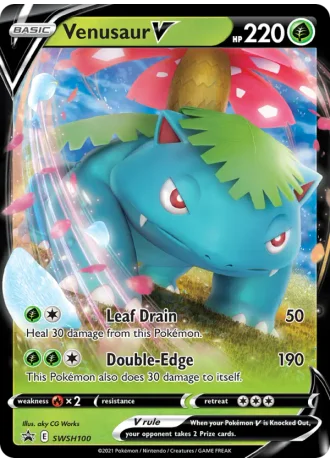Venusaur V SWSH100 — Sword & Shield Promos