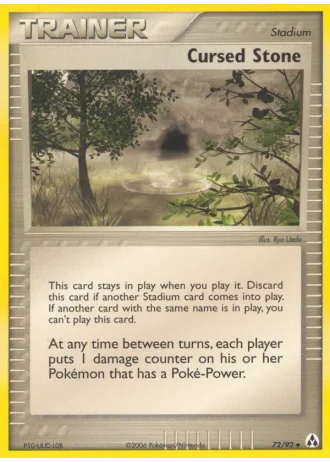 Verfluchter Stein #72/92 — EX Legend Maker