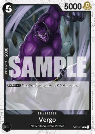 Vergo (OP03-079) (Jolly Roger Foil) — One Piece The Best (PRB01)
