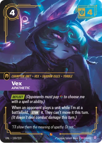 Vex, Apathetic #150/219 — Unleashed