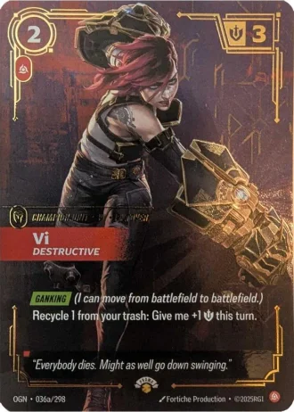 Vi, Destructive #036a/298 — Promotional Cards