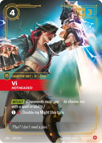 Vi, Hotheaded #030/219 — Unleashed