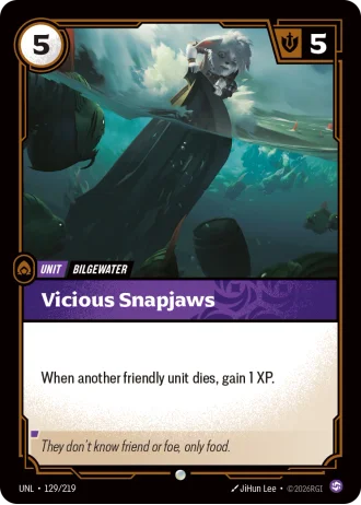 Vicious Snapjaws #129/219 — Unleashed