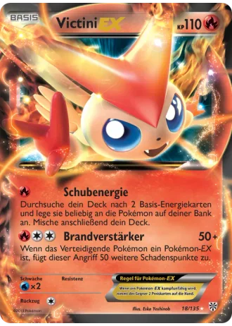 Victini EX #18/135 — Plasma-Sturm