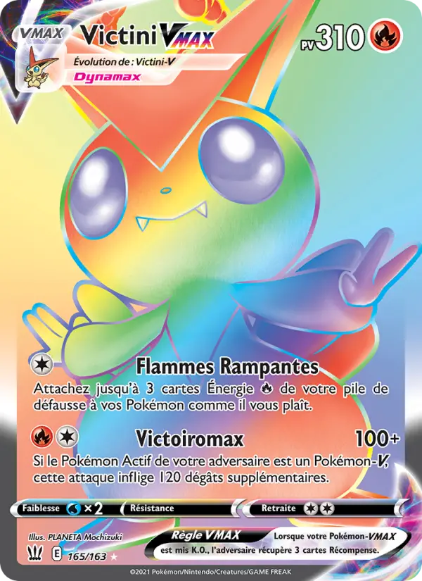 Victini VMAX #165 — Styles de combat
