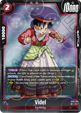 Videl (Dragon Ball Pattern) ST01-014 — Story Booster 01 (ST01)