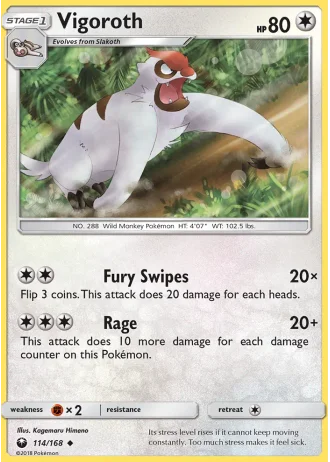 Vigoroth #114/168 — Celestial Storm