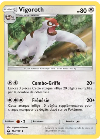Vigoroth #114/168 — Tempête Céleste