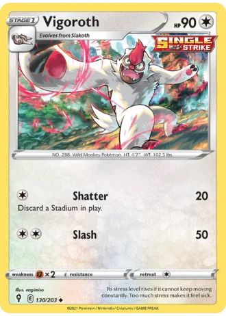 Vigoroth #130/203 — Evolving Skies