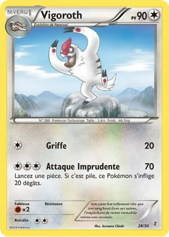 Vigoroth #28 — XY Kit du dresseur (Scalproie)