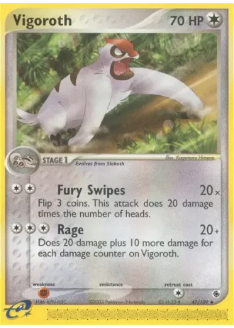 Vigoroth #47/109 — Ruby & Sapphire