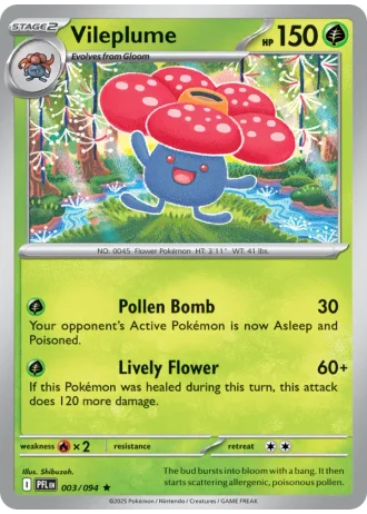 Vileplume #003/94 — Phantasmal Flames