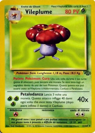 Vileplume (1ª Edizione) #31/64 — Jungle (1ª Edizione)