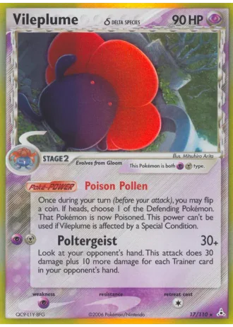 Vileplume #17 — EX Fantasmi di Holon