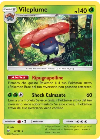 Vileplume #6/147 — Ombre Infuocate