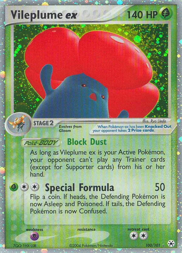 Vileplume ex #100 — EX Leggende Nascoste