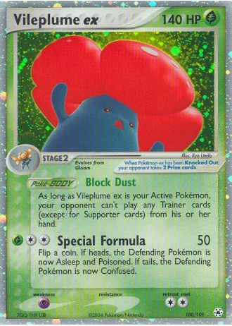 Vileplume ex #100/101 — EX Leggende Nascoste