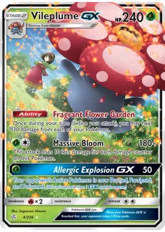 Vileplume GX #4/236 — Cosmic Eclipse