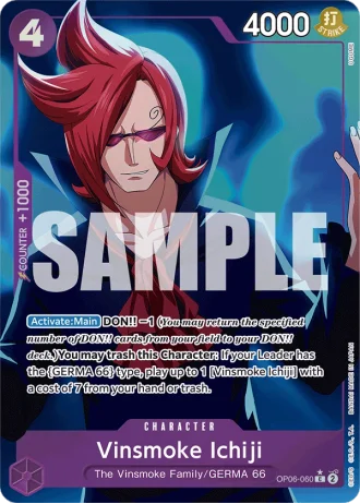 Vinsmoke Ichiji (OP06-060) (Full Art) — One Piece The Best (PRB01)