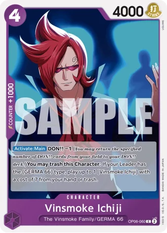 Vinsmoke Ichiji (OP06-060) (Reprint) — One Piece The Best (PRB01)