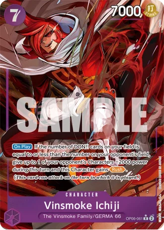 Vinsmoke Ichiji (OP06-061) (Alternative Art) — Wings of the Captain (OP06)