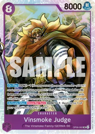 Vinsmoke Judge (OP06-062) — Wings of the Captain (OP06)