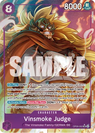 Vinsmoke Judge (OP06-062) (Alternative Art) — Wings of the Captain (OP06)