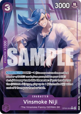 Vinsmoke Niji (OP06-064) (Full Art) — One Piece The Best (PRB01)