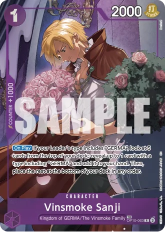 Vinsmoke Sanji (OP10-063) (Treasure Rare) — Legacy of the Master (OP12)