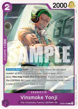 Vinsmoke Yonji (OP06-066) — Wings of the Captain (OP06)