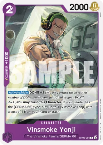 Vinsmoke Yonji (OP06-066) (Reprint) — One Piece The Best (PRB01)