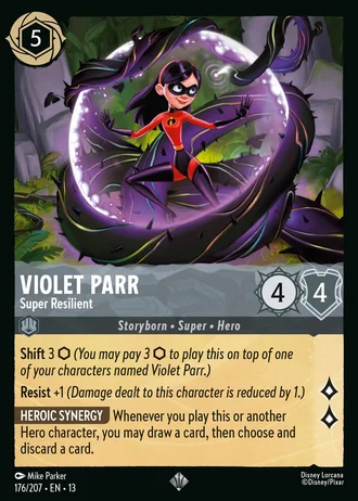 Violet Parr - Super Resilient #176/261 — Attack of the Vine!