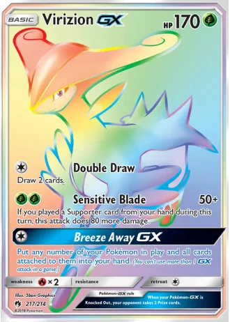 Virizion GX #217/214 — Lost Thunder