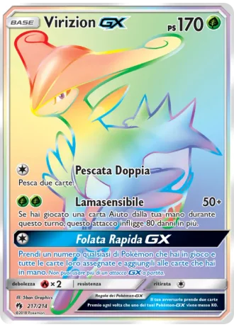 Virizion GX #217/214 — Tuoni Perduti