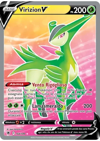Virizion V #164/189 — Lucentezza Siderale