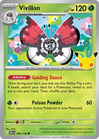 Vivillon #008/128 — 30th Celebration