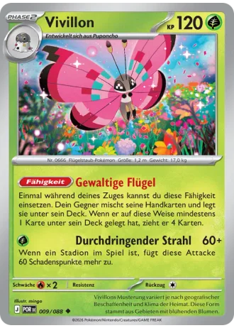 Vivillon #009/88 — Optimale Ordnung