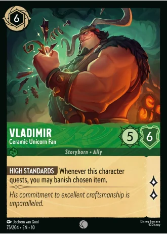 Vladimir - Ceramic Unicorn Fan #75/204 — Whispers in the Well