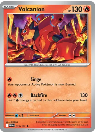 Volcanion #025/132 — Mega Evolution