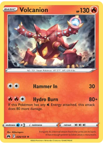 Volcanion #026/159 — Crown Zenith