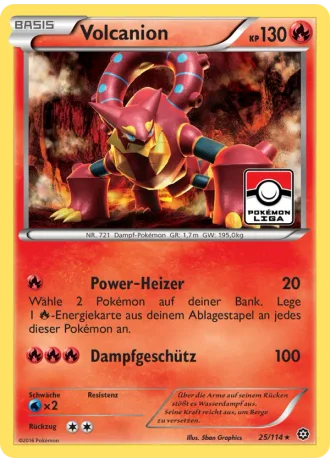 Volcanion #25/114 — Dampfkessel