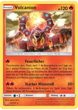 Volcanion #25/214 — Kräfte im Einklang
