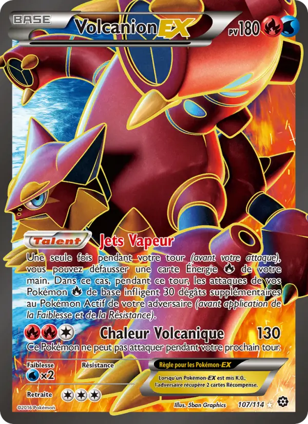 Volcanion EX #107 — Offensive Vapeur
