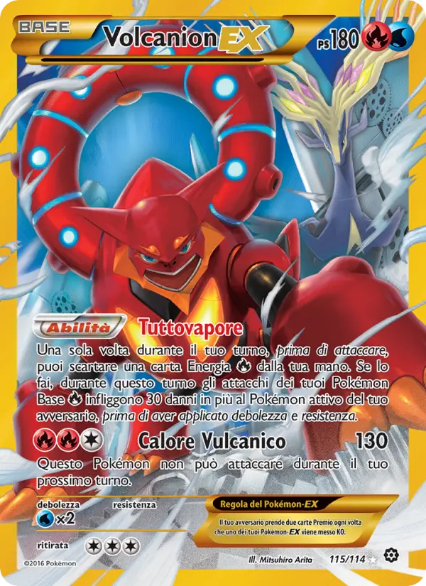 Volcanion EX #115 — Vapori Accesi