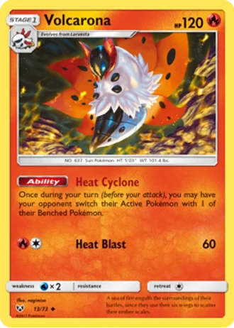 Volcarona #13/73 — Shining Legends