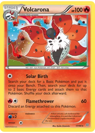 Volcarona #17/98 — Ancient Origins
