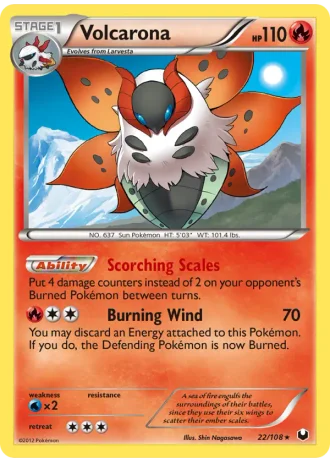 Volcarona #22 — Dark Explorers