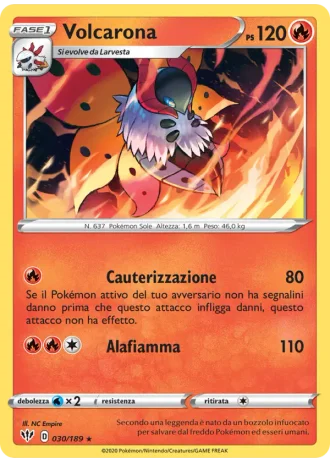 Volcarona #30/189 — Fiamme Oscure