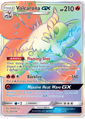 Volcarona GX #252/236 — Cosmic Eclipse
